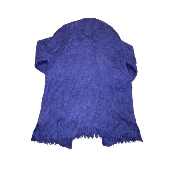 Vintage Women’s Open Front Mohair Wool Winter Coat Purple Coat by Andrew Stewart - Picture 2 of 6